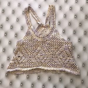 Free People - Crochet Crop Top